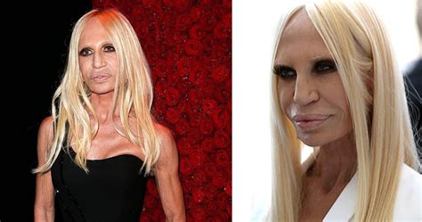 versace abiti classici donna|donatella versace without make up.